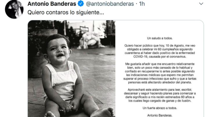 Covid, Antonio Banderas positivo, oggi compie 60 anni