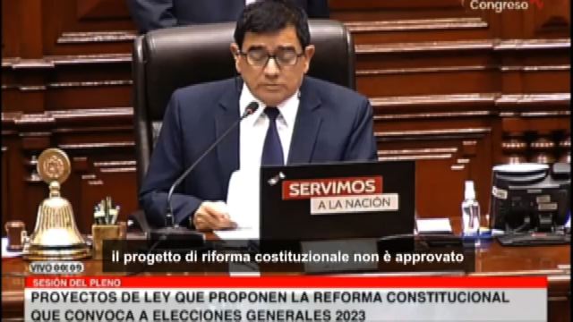 Perù, il Parlamento respinge la richiesta di elezioni anticipate