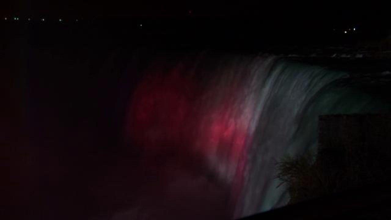 HD - Niagara Falls at night