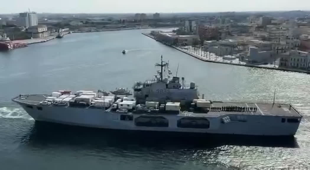 Terremoto Turchia e Siria, salpata la Nave San Marco della Marina