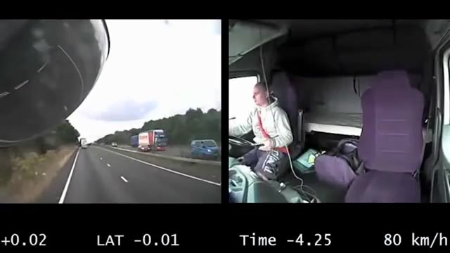 Horrifying Dashcam Footage!! Shocking Moment Lorry Driver Using His Mobile Kills Family-Raw