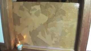 How To Decoupage With Paper Bags On Plywood.
