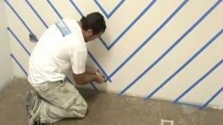 How To Paint Chevrons On Your Walls.