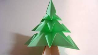 Origami Christmas Tree (Pine Tree) -Árvore De Natal