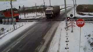 авария на ж/д переезде в Казахстане