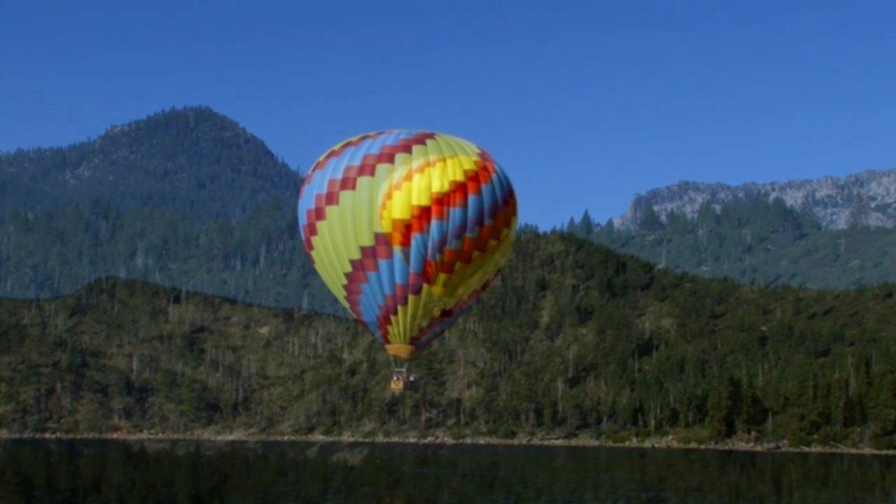 HD - Lake Tahoe Hot Air Balloon